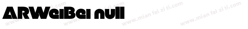 ARWeiBei null字体转换